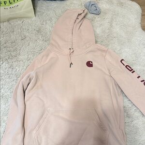 Carhartt Women's Light Pink Hoodie Sweater